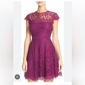 BB Dakota lace fit flare dress
